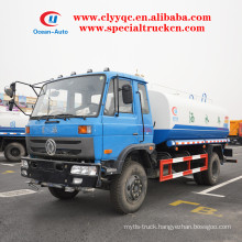 Dongfeng 10000liter water cart 10cbm water tank truck diesel manual water truck for sale